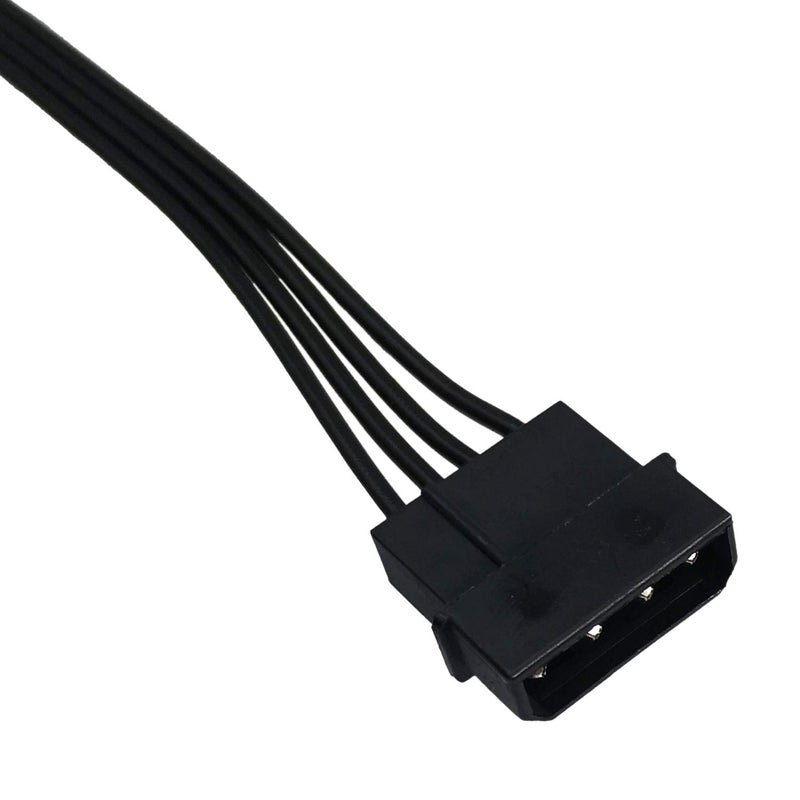 COMeap (2-Pack) COMeap 4 Pin LP4 5.25" Molex to 3.5" Floppy Drive 4 Pin Female FDD Power Adapter Cable 7.5-inch(19cm) - Image 3